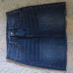 Wild fable studded cut off jean denim skirt 00, extra small
